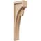 Ekena Millwork 3"W x 6"D x 18"H Thin Viola Rough Cedar Woodgrain TimberThane Corbel, Primed Tan CORUR03X06X18VIORCPR - alternate 1